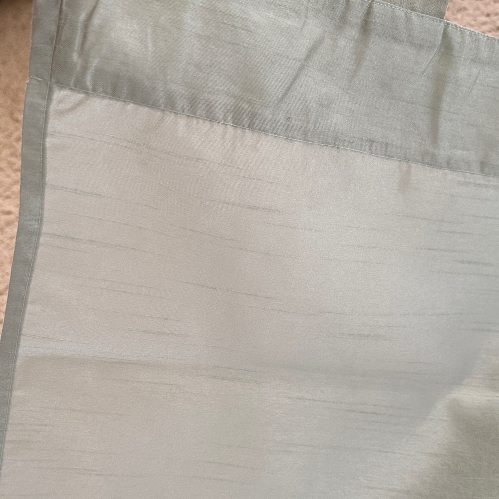 Set of 2 Light Sage Green Tab-Top Curtain Panels - Picture 3 of 6